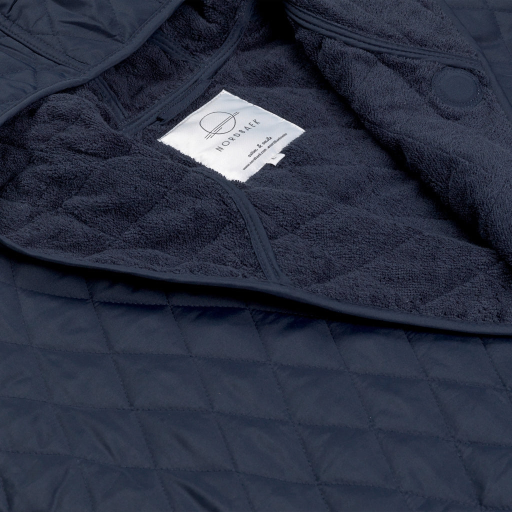 NORDBAEK Bathrobe NORDBAEK Wild Shore - men's windproof 100% oeko-tex cotton Bath robe Navy