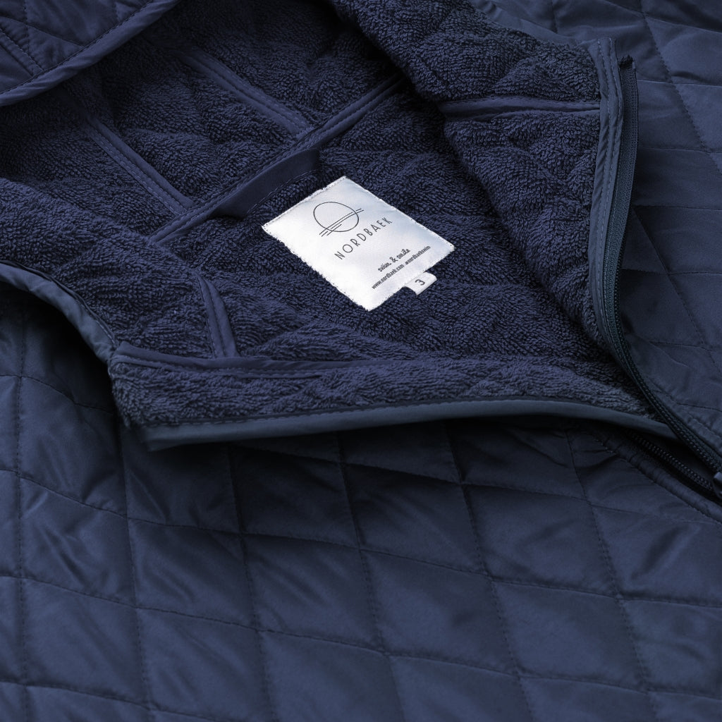 NORDBAEK Changing robe NORDBAEK Easy Lagoon - windproof unisex with soft oeko-tex cotton lining Change robe Navy