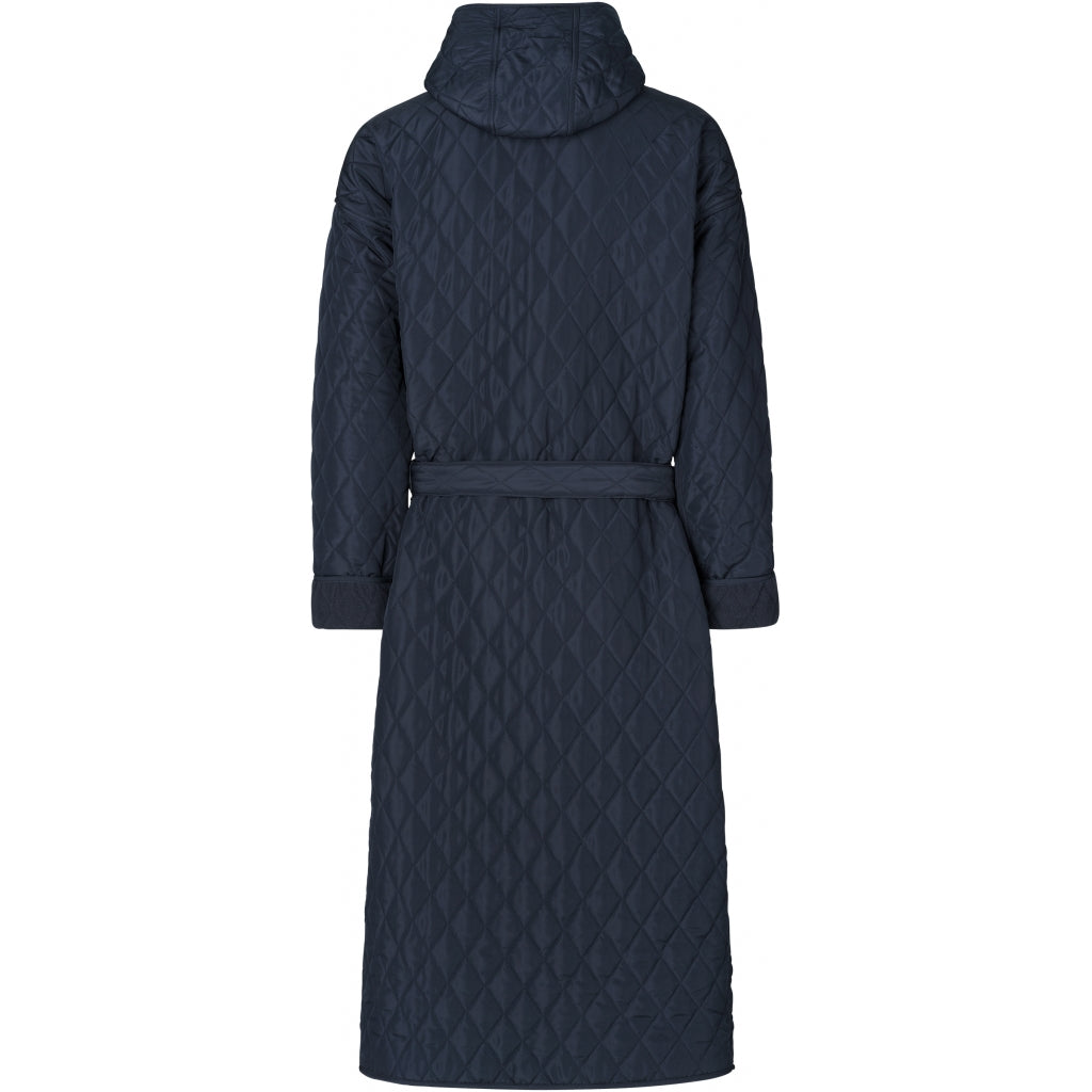NORDBAEK Bathrobe NORDBAEK Long Beach - men's windproof 100% recycled fleece Bath robe Navy