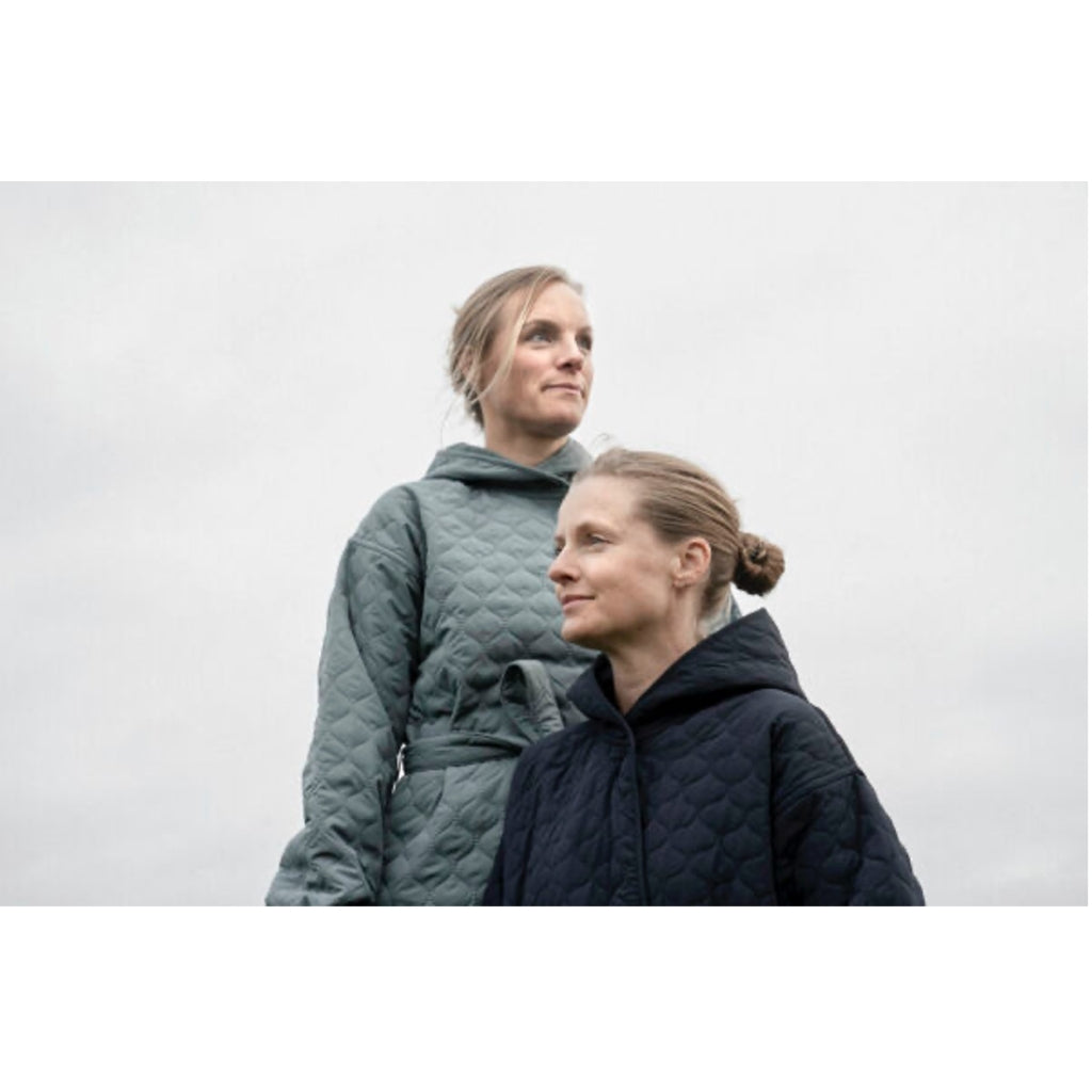 NORDBAEK Bathrobe NORDBAEK Windy Ocean - ladies' windproof recycled fleece Bath robe Aqua