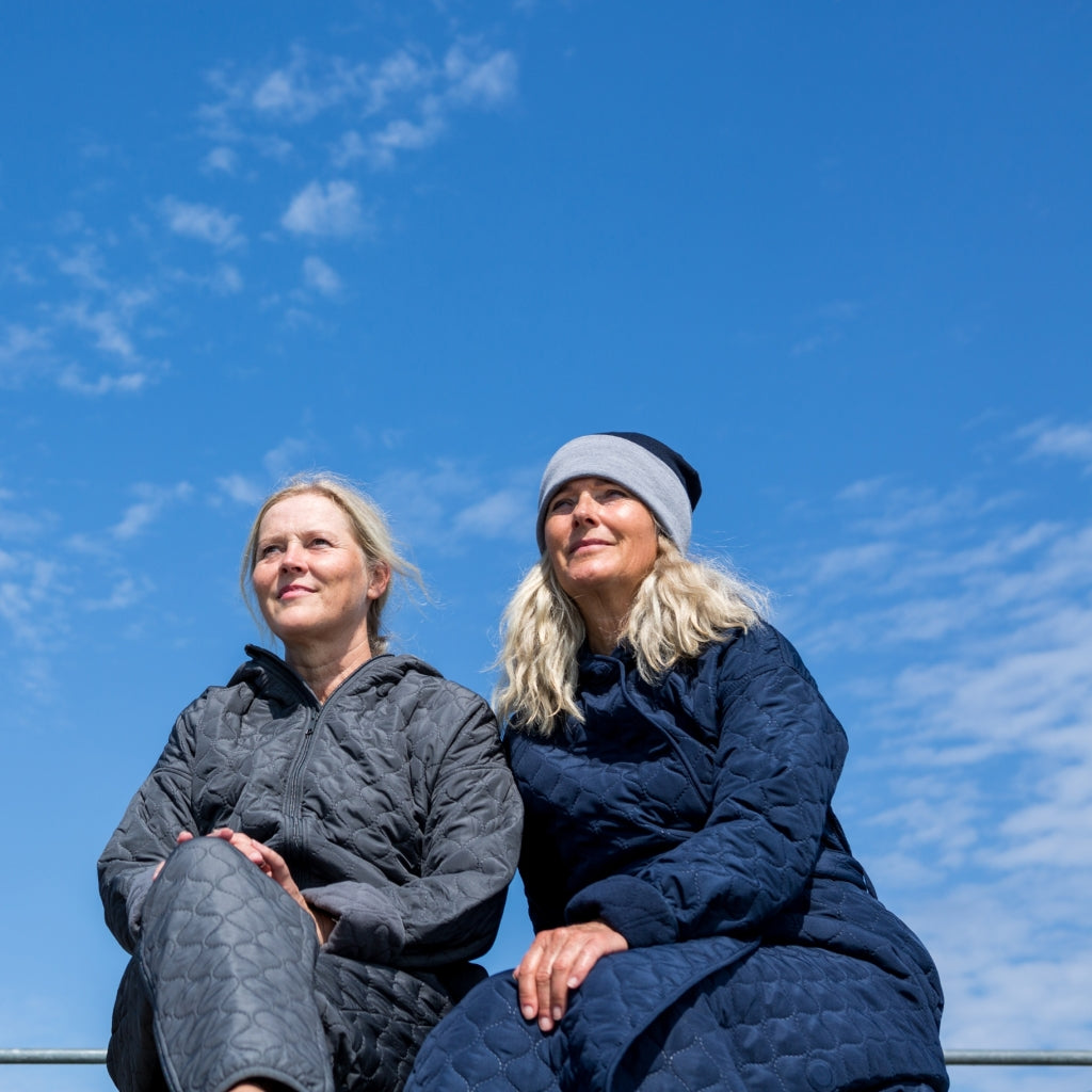 NORDBAEK Bathrobe NORDBAEK Windy Ocean - ladies' windproof recycled fleece Bath robe Navy