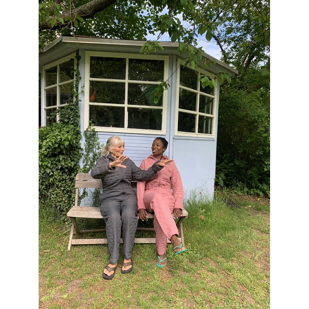 NORDBAEK Jumpsuit NORDBAEK Cosy Bay - ladies' windproof recycled fleece Jumpsuit Grey