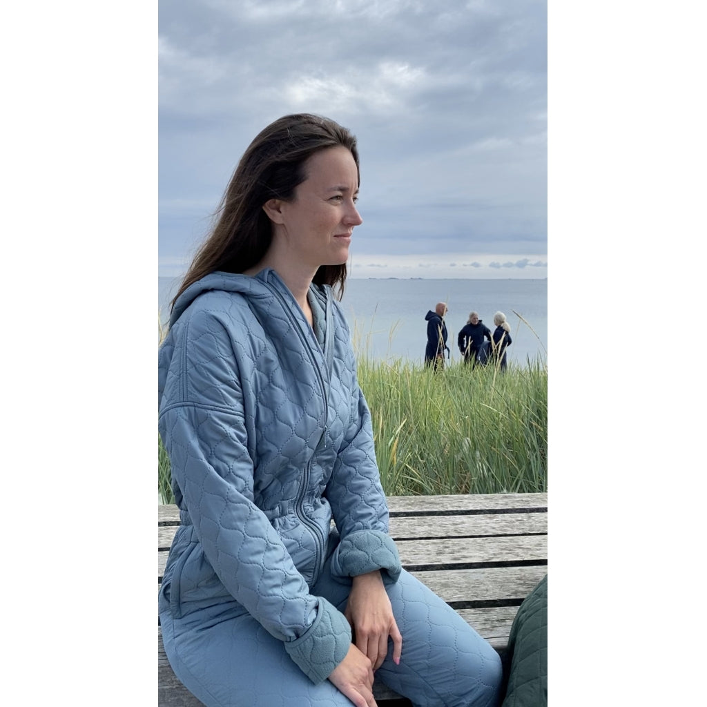 NORDBAEK Jumpsuit NORDBAEK Cosy Bay - ladies' windproof recycled fleece Jumpsuit Aqua