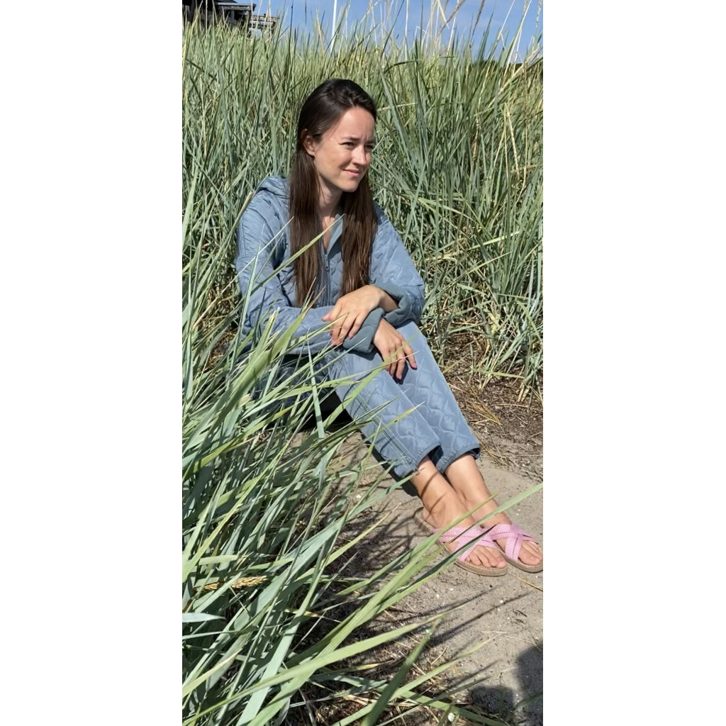 NORDBAEK Jumpsuit NORDBAEK Cosy Bay - ladies' windproof recycled fleece Jumpsuit Aqua