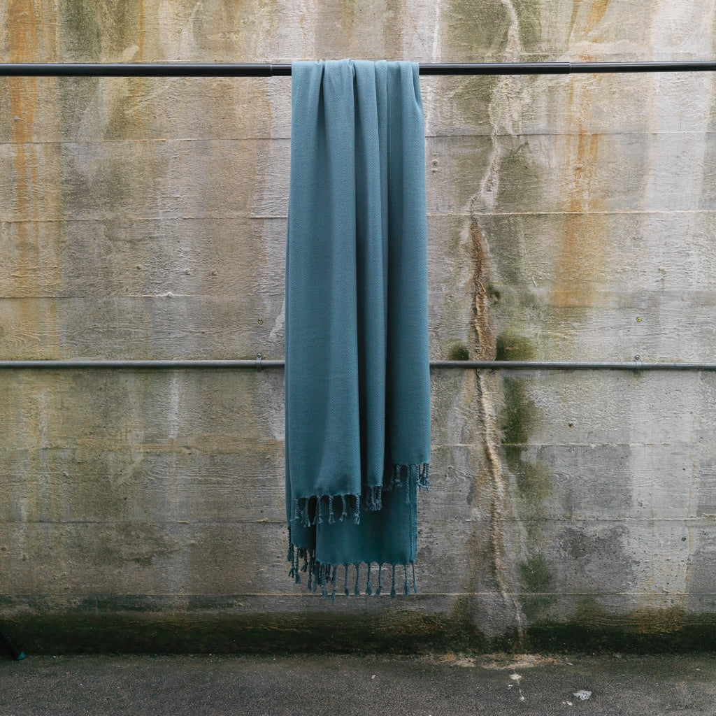 NORDBAEK Nordic Hamam NORDBAEK Cosy Comfort - oeko-tex, extra large and thick Hamam towel BlueAqua