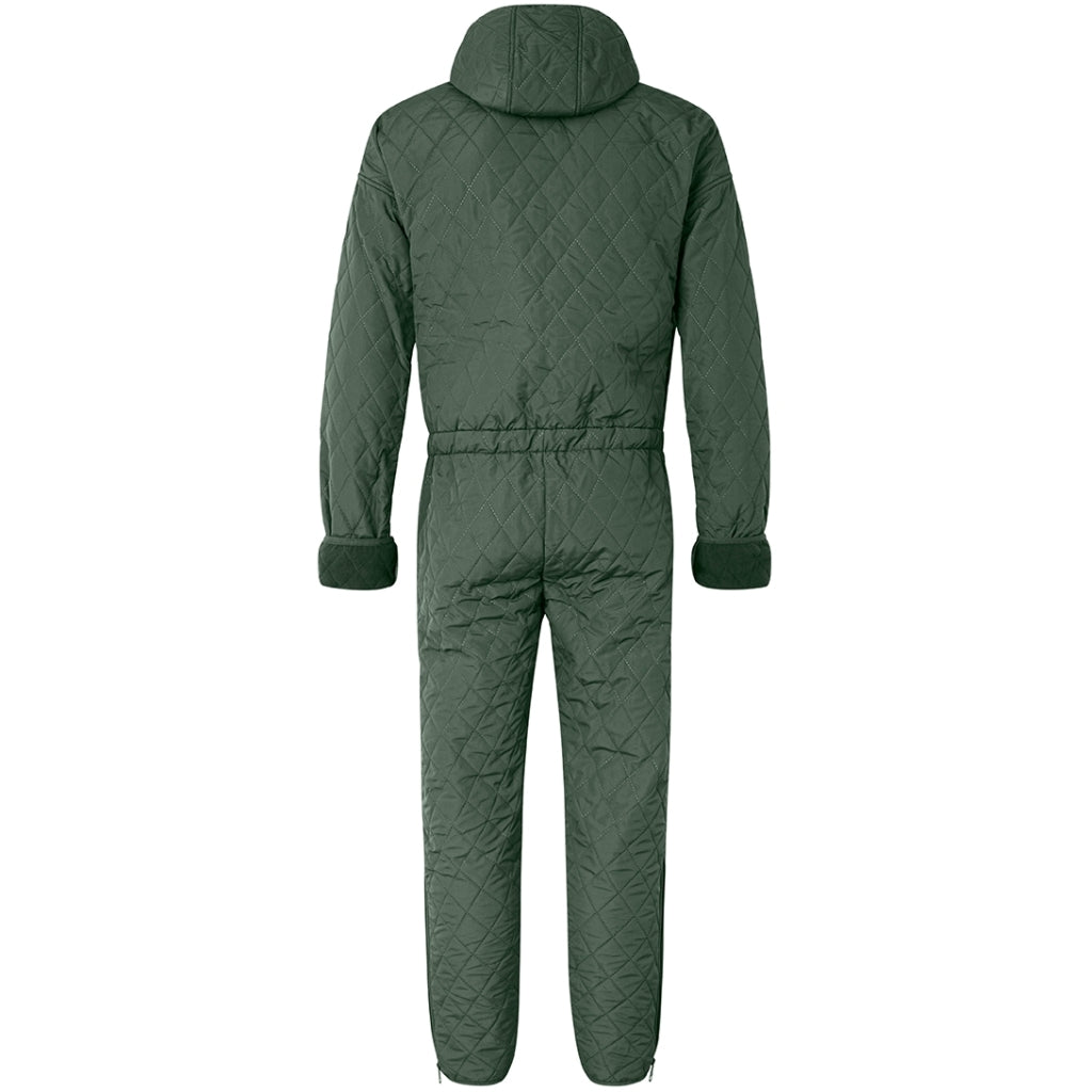 NORDBAEK Men's jumpsuit NORDBAEK Rough Coast - men's windproof recycled fleece Jumpsuit Green
