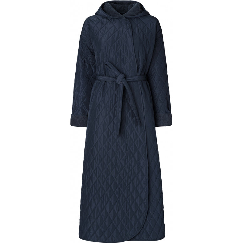 NORDBAEK Bathrobe NORDBAEK Soft Breeze - ladies' windproof oeko-tex cotton Bath robe Navy Blue