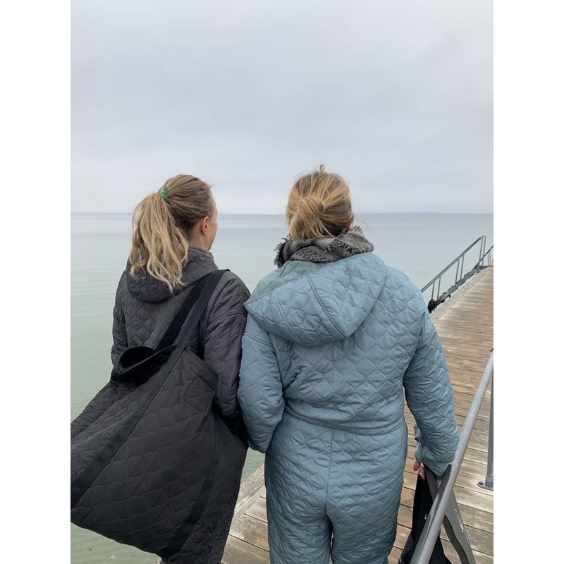 NORDBAEK Jumpsuit NORDBAEK Cosy Bay - ladies' windproof recycled fleece Jumpsuit Anthracite Grey